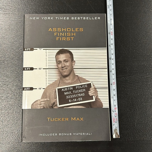Assholes Finish First Book by Tucker Max - Picture 2 of 3